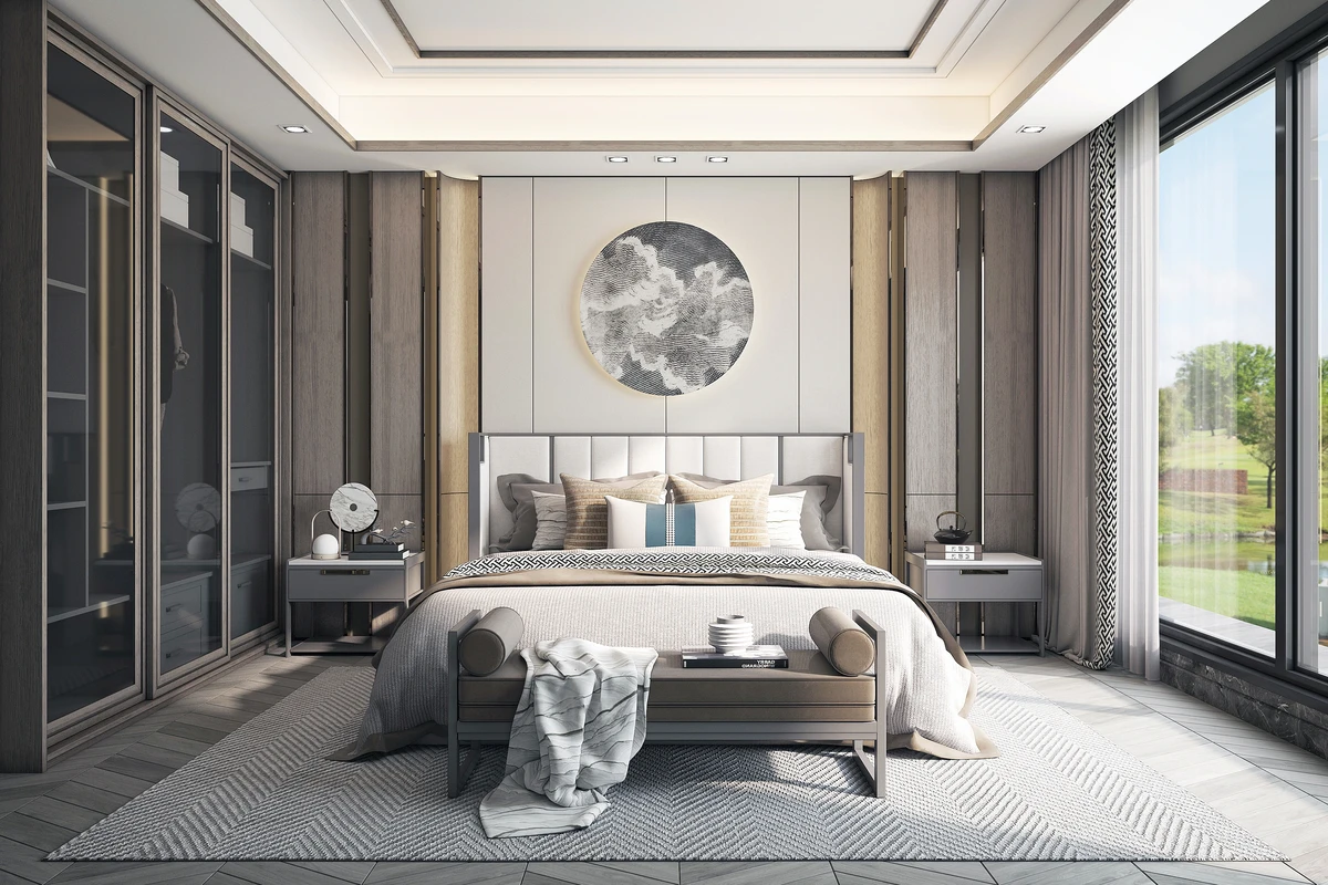 Render Ofisim tarafından hazırlanan fotogerçekçi iç mekân yatak odası renderı